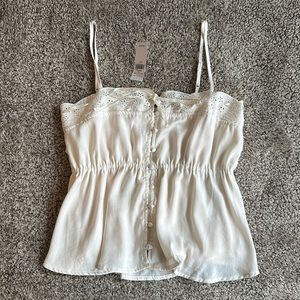 American Eagle Outfitters Women’s Small White/Cream Tank Top Shirt